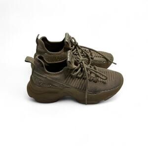 Steve Madden Maxima Rhinestone Y2K chunky Sneakers super cute shoes color size 4